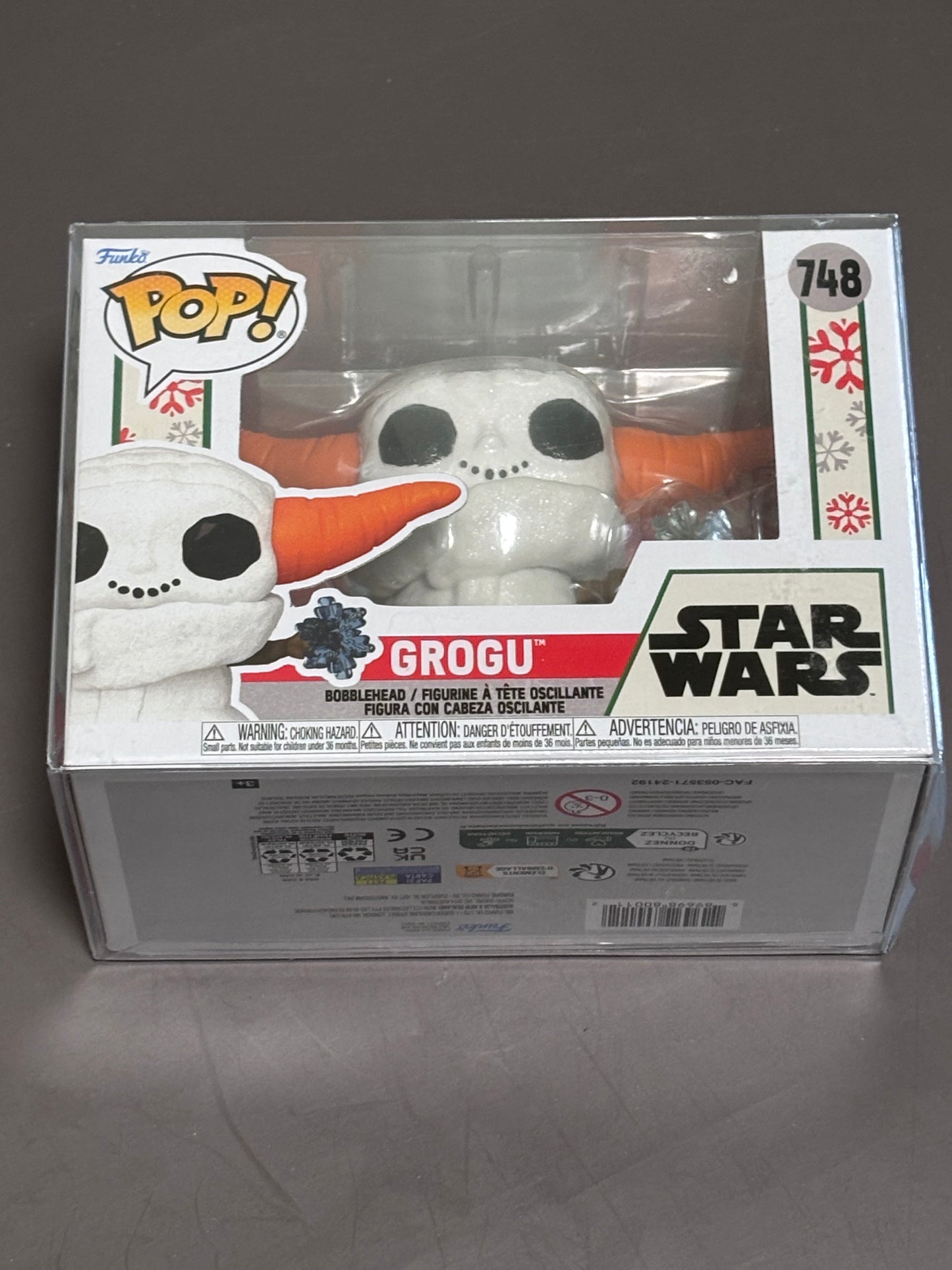 Grogu Snowman POP Figure #748 Funko Holiday Christmas The Mandalorian New