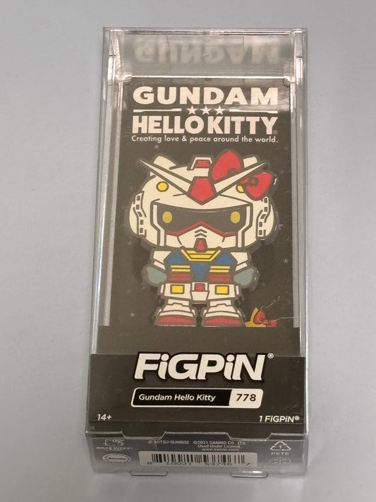 FiGPiN Gundam Hello Kitty Gundam Hello Kitty #778  Pin Collectible 2022 New