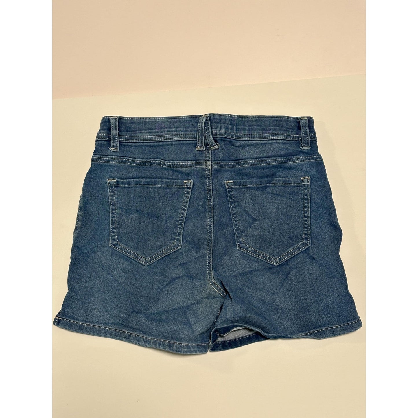 Angels Forever Young Women's 360 Sculpt 5" 7" InseamThigh Denim Shorts 10 NWT