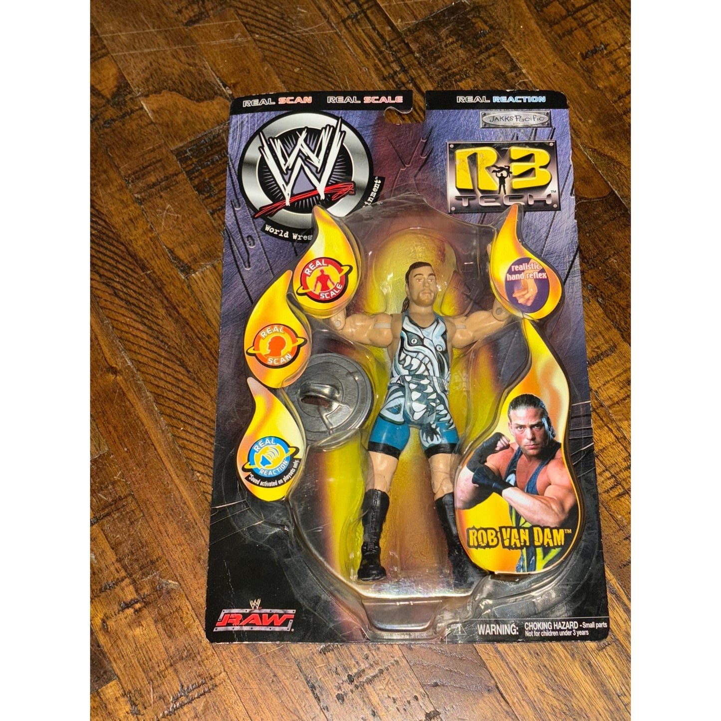 2002 Jakks Pacific WWE Rob Van Dam R3 Tech Series- Whole F' In Show - NOS!