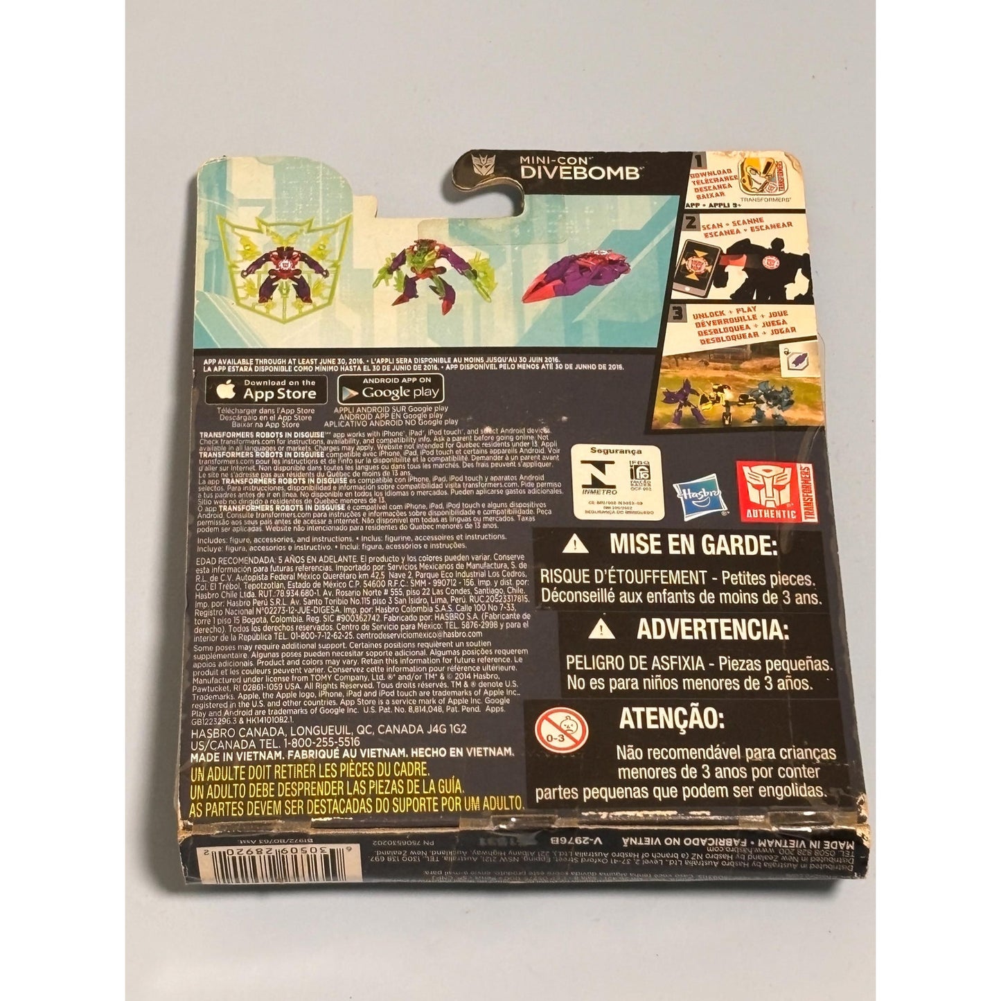 Transformers Robots In Disguise (2014) Hasbro Mini-Con Divebomb Toy Figure