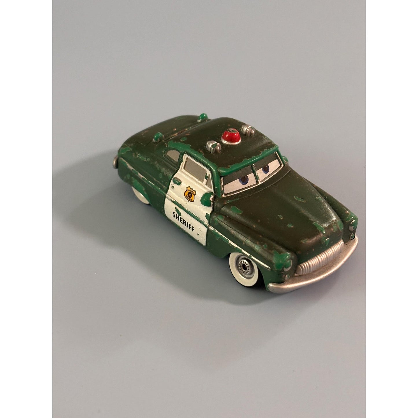 Disney Pixar Cars Christmas Holiday Spirit Sheriff Diecast 1:55 Green