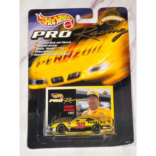 Hot Wheels Pro Racing 1997 NASCAR Johnny Benson Pennzoil #30 Pontiac Grand Prix