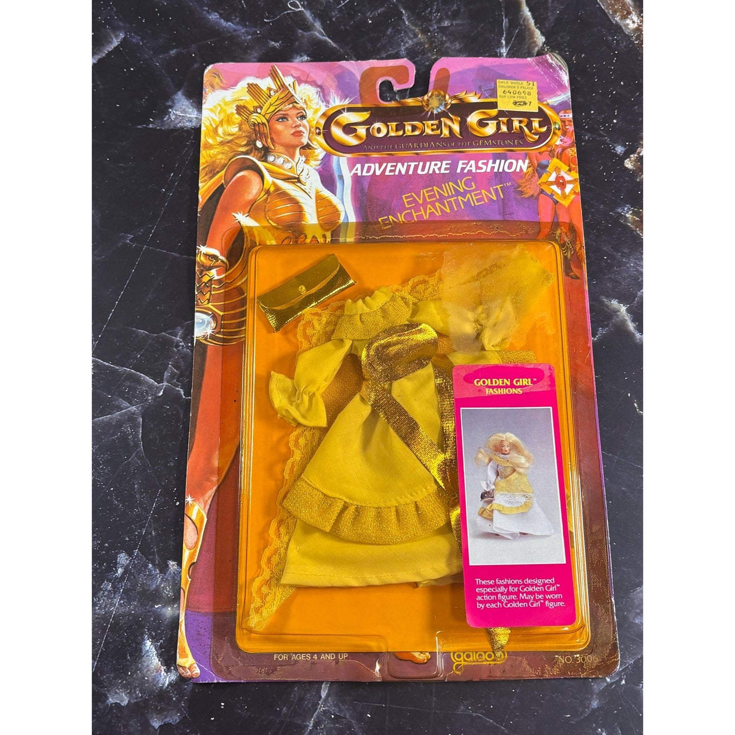 Galoob Golden Girl Guardian Fashion Adventure Evening Enchantment Outfit 1984