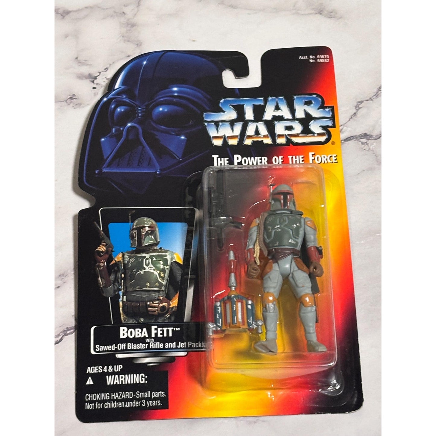 Star Wars Boba Fett w/Sawed-Off Blaster Rifle & Jetpack Action Figure 1995