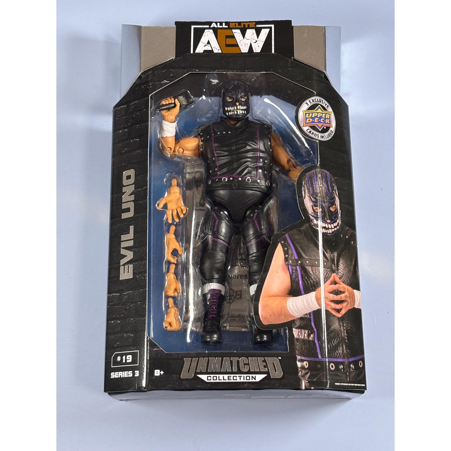 AEW Evil Uno Figure #19 - Unmatched Collection Series 3 Jazwares 2021 New 10.5”