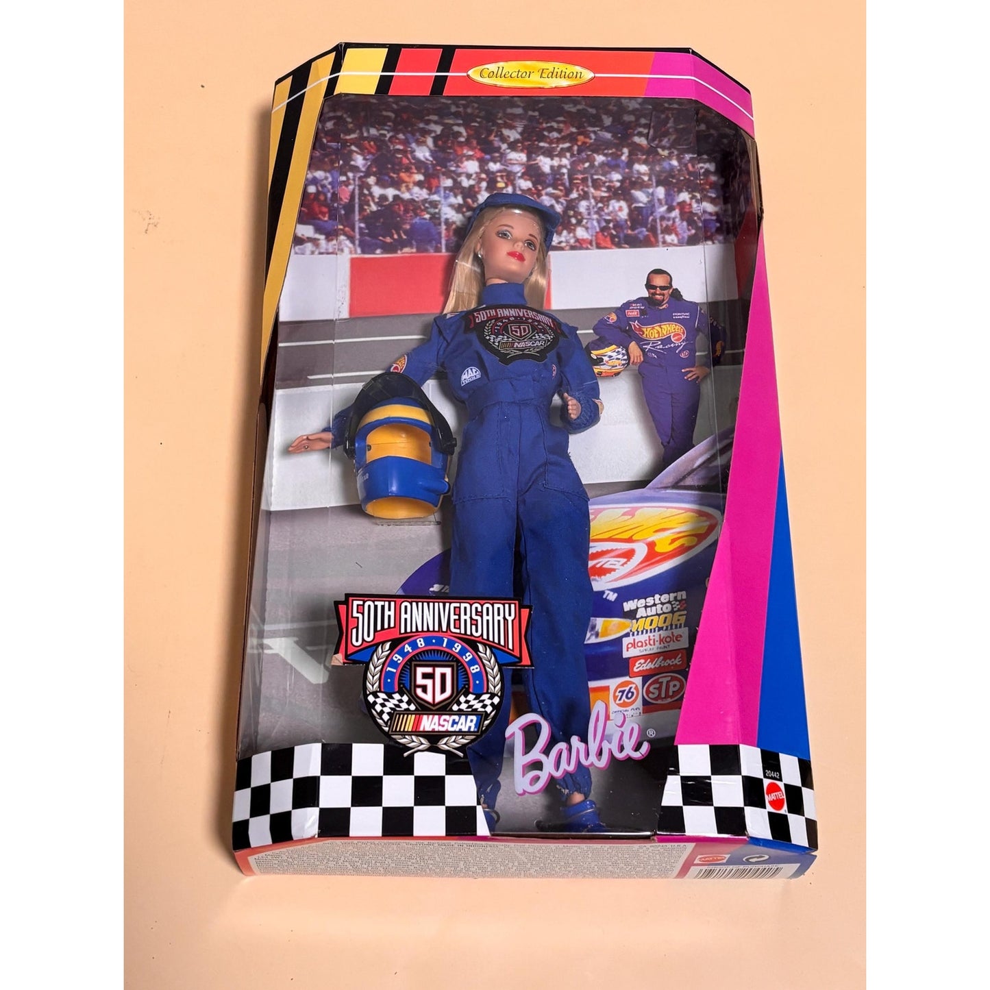 Barbie Nascar Doll 50th Anniversary Collector Edition 1948-1998 Mattel