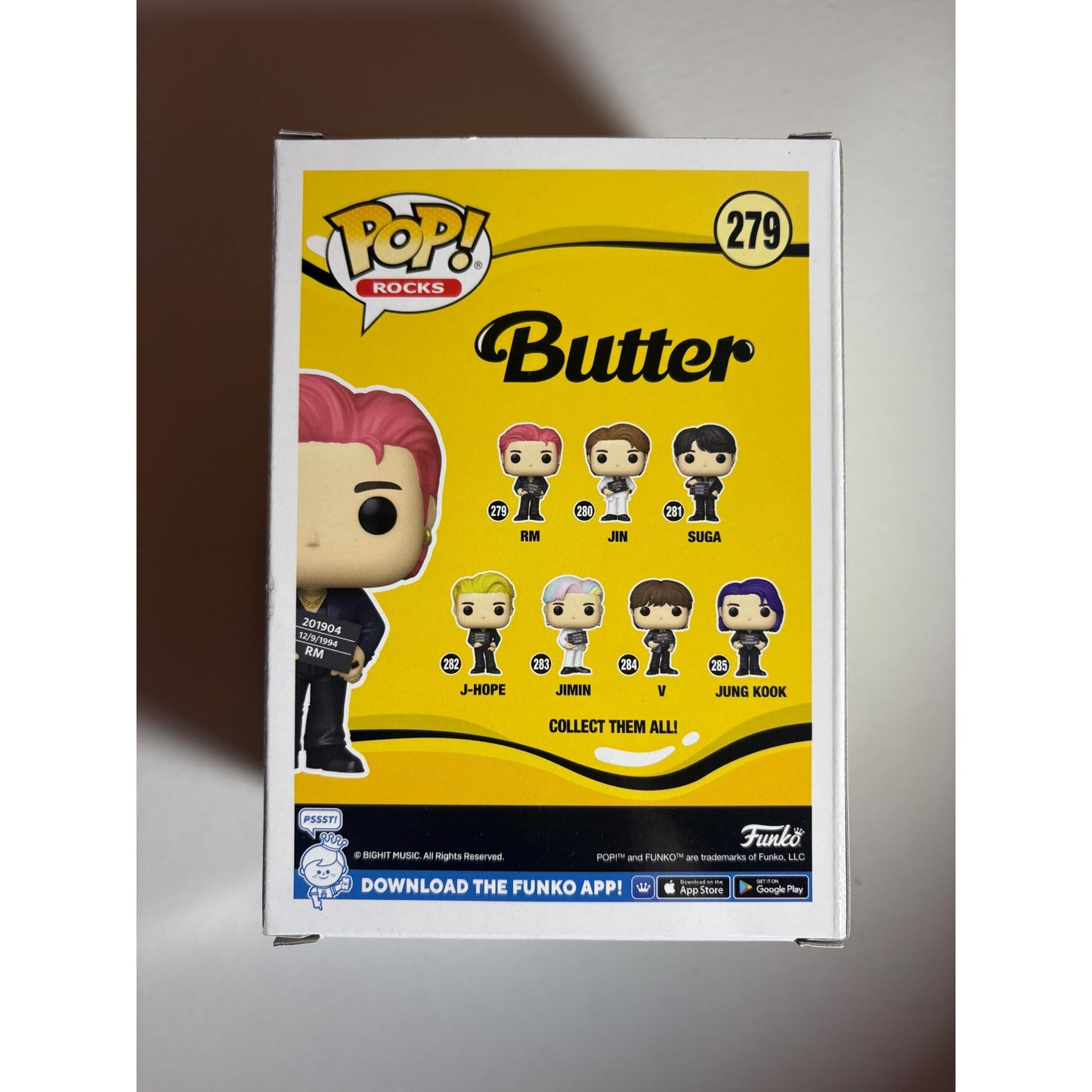 POP! Funko Rocks BTS #279 RM