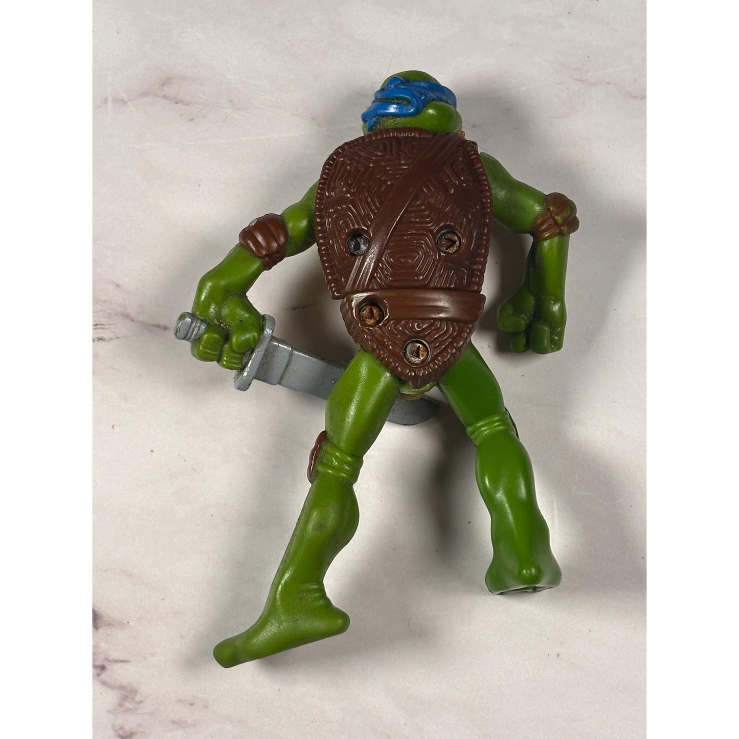 Teenage Mutant Ninja Turtles Leo Leonardo Action Figure Toy McDonalds 2007 4”