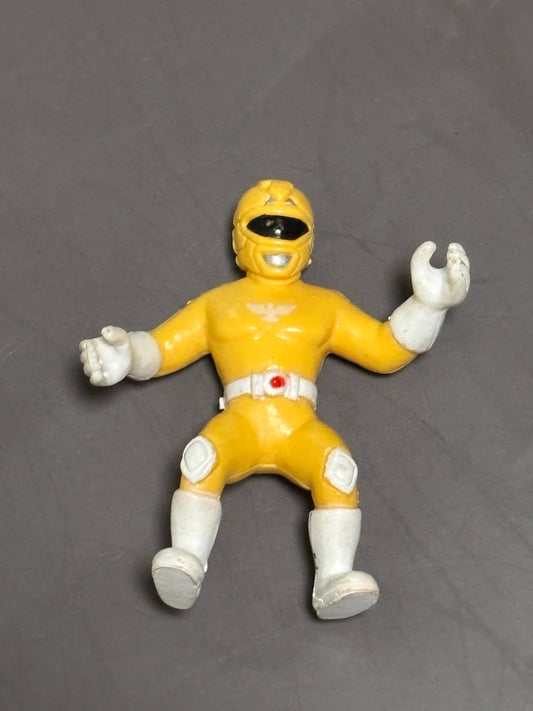 Super Robotic Yellow Rangers Loose 2.25" Action Figure Power Rangers PVC