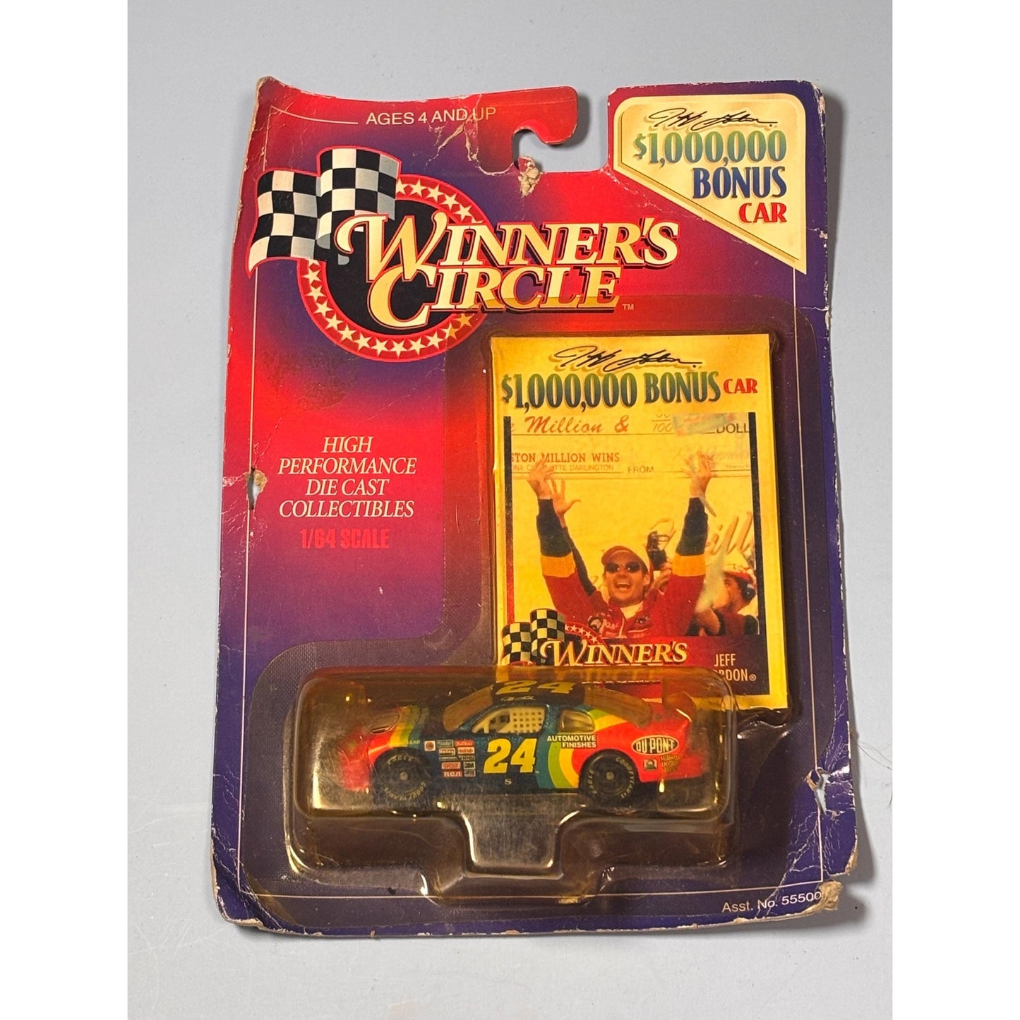 Jeff Gordon #24 DuPont MILLION DOLLAR BONUS 1997 Winners Circle 1:64 Diecast