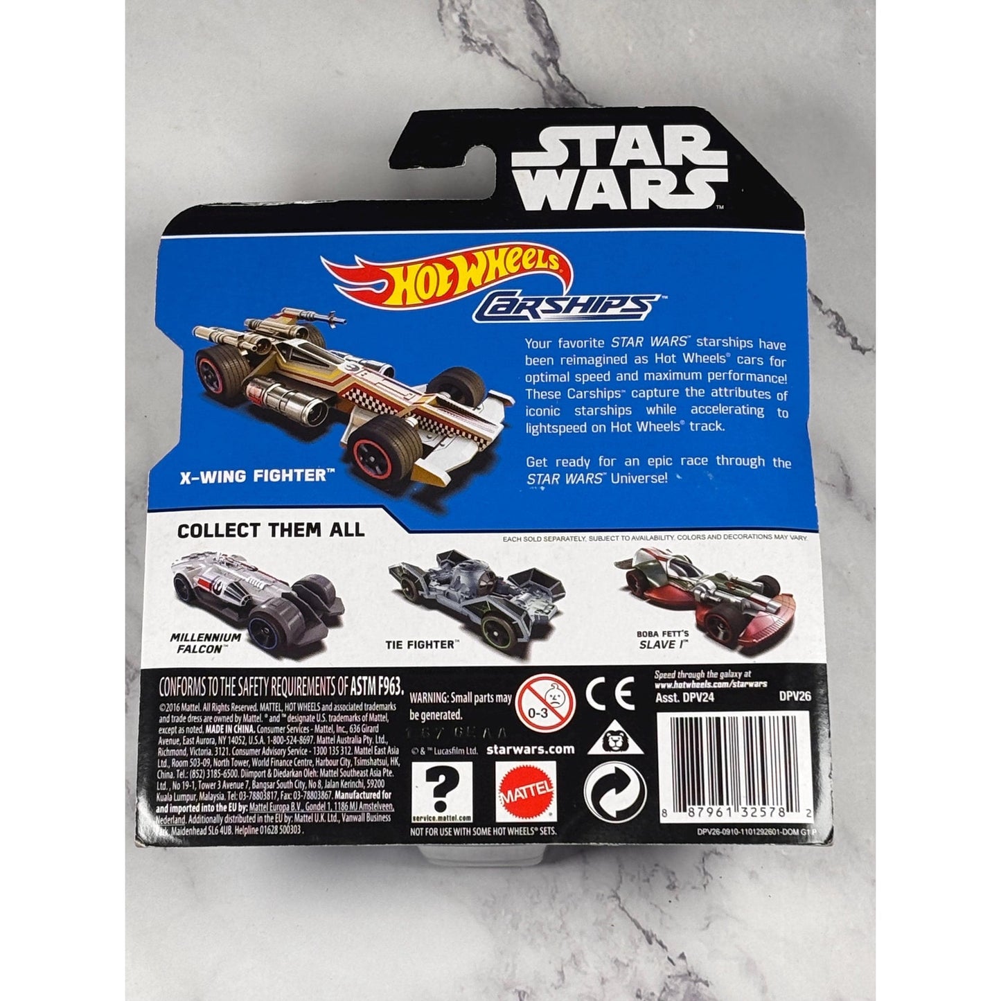 Hot Wheels Star Wars Carships X-Wing Fighter Vehicle Car 2016 New