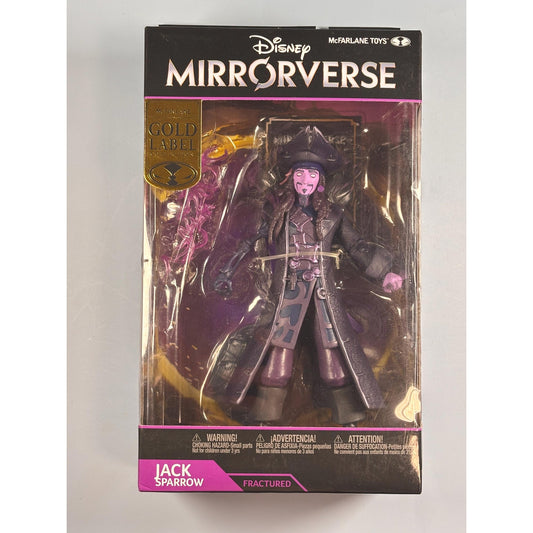 Disney Mirrorverse Jack Sparrow Fractured 7" Action Figure McFarlane Gold Label