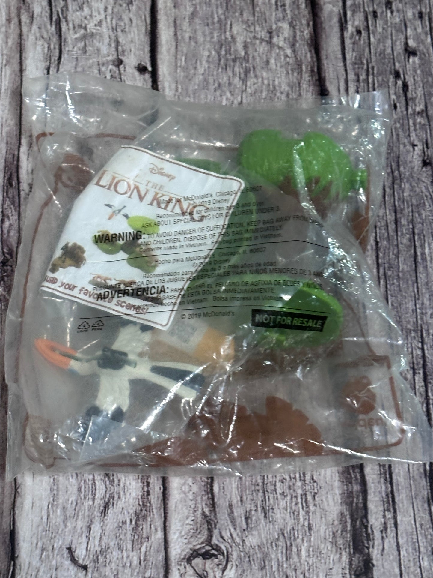 McDonald's Disney 2019 Happy Meal Toy The Lion King Zazu #6 New