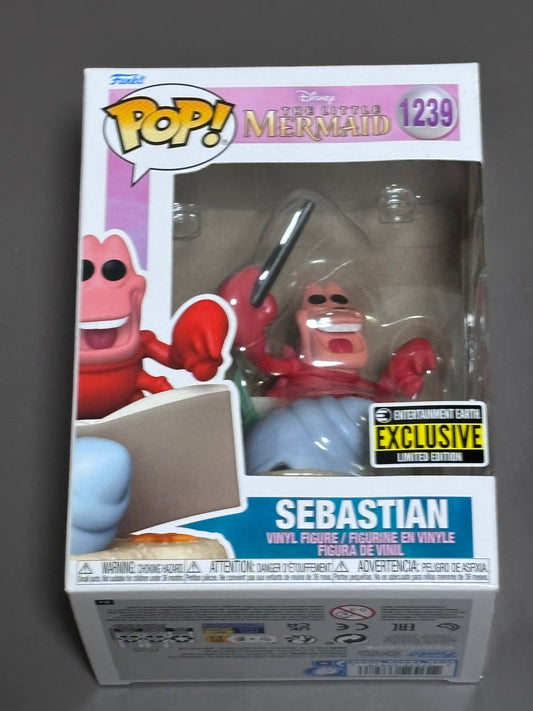 The Little Mermaid Sebastian Funko Pop! Vinyl Figure 1239 - EE Exclusive New