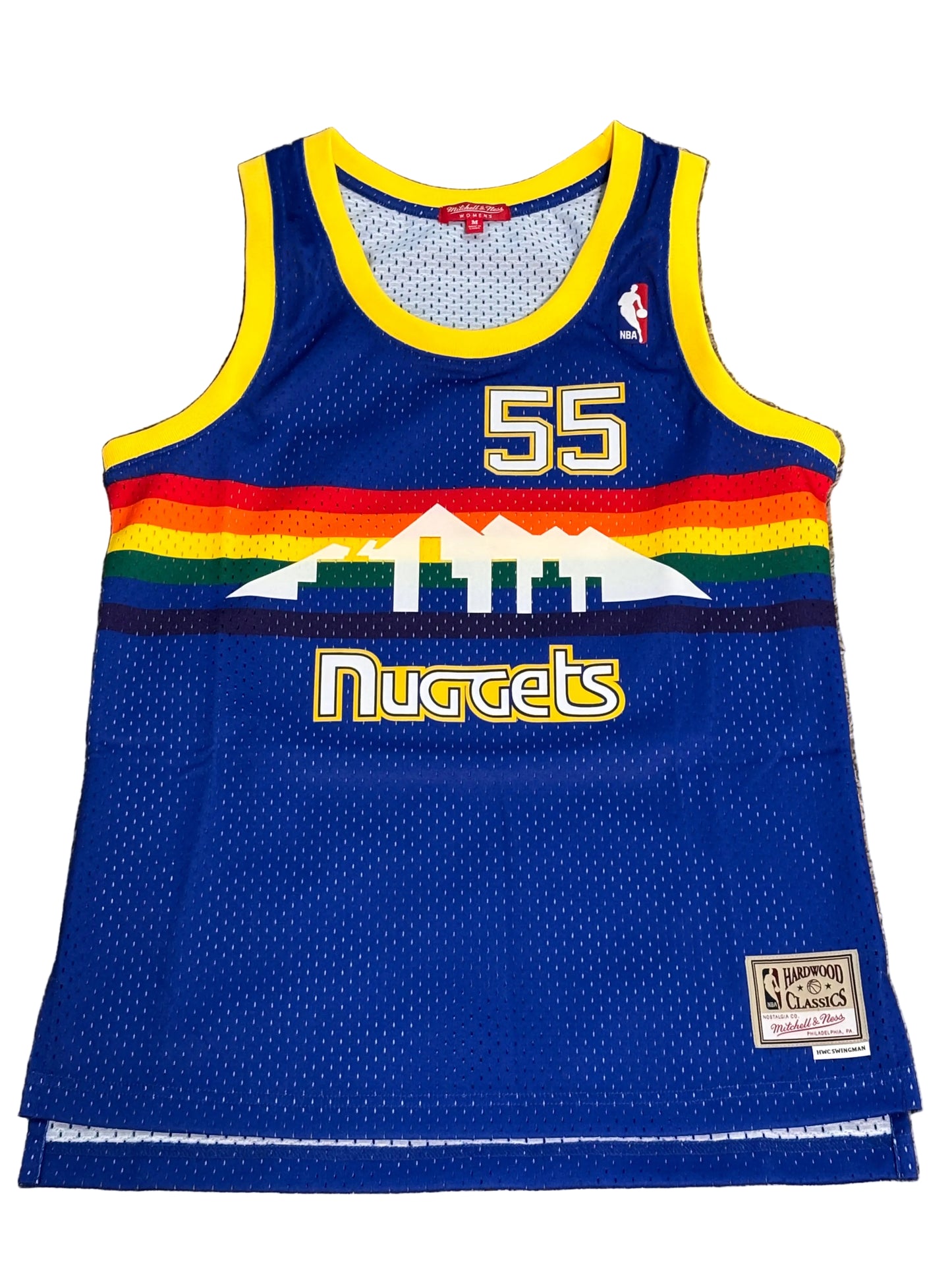 Dikembe Mutombo Denver Nuggets Mitchell & Ness 1991/92 Retro Hardwood Classics Swingman Jersey Royal Blue Women's Medium M New NWOT