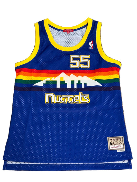 Dikembe Mutombo Denver Nuggets Mitchell & Ness 1991/92 Retro Hardwood Classics Swingman Jersey Royal Blue Women's Medium M New NWOT