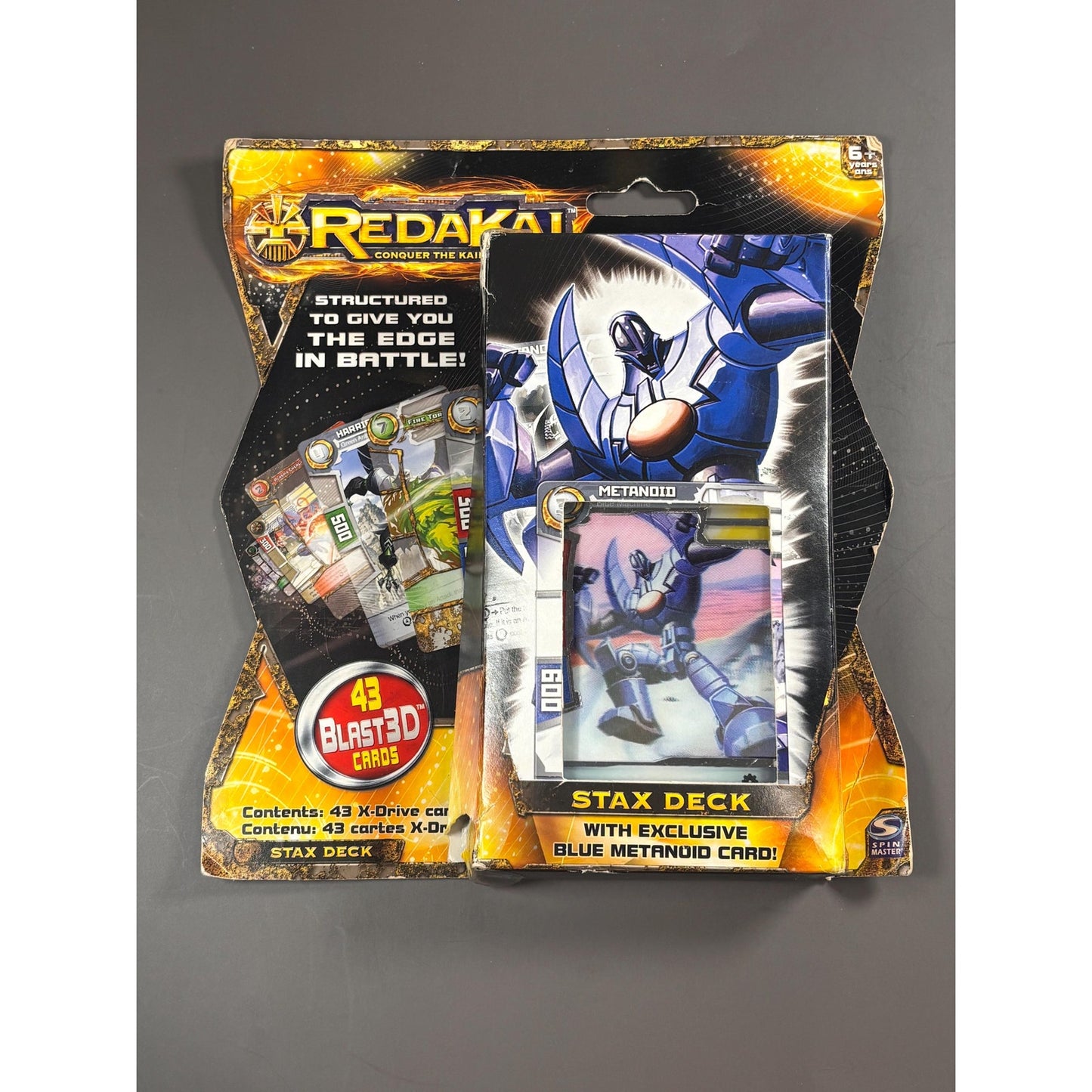 Redakai Conquer The Kairu - Stax Deck - 43 Blast 3D Cards Metanoid New Spin Master