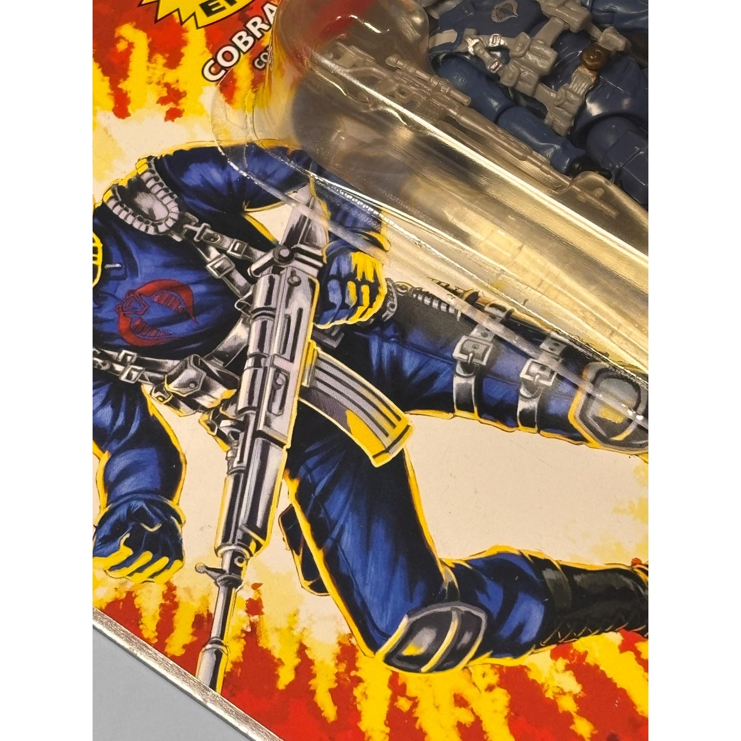 2007 GI-Joe 25th Anniversary Cobra Officer 3.75-inch Hasbro Figure Silver Foil