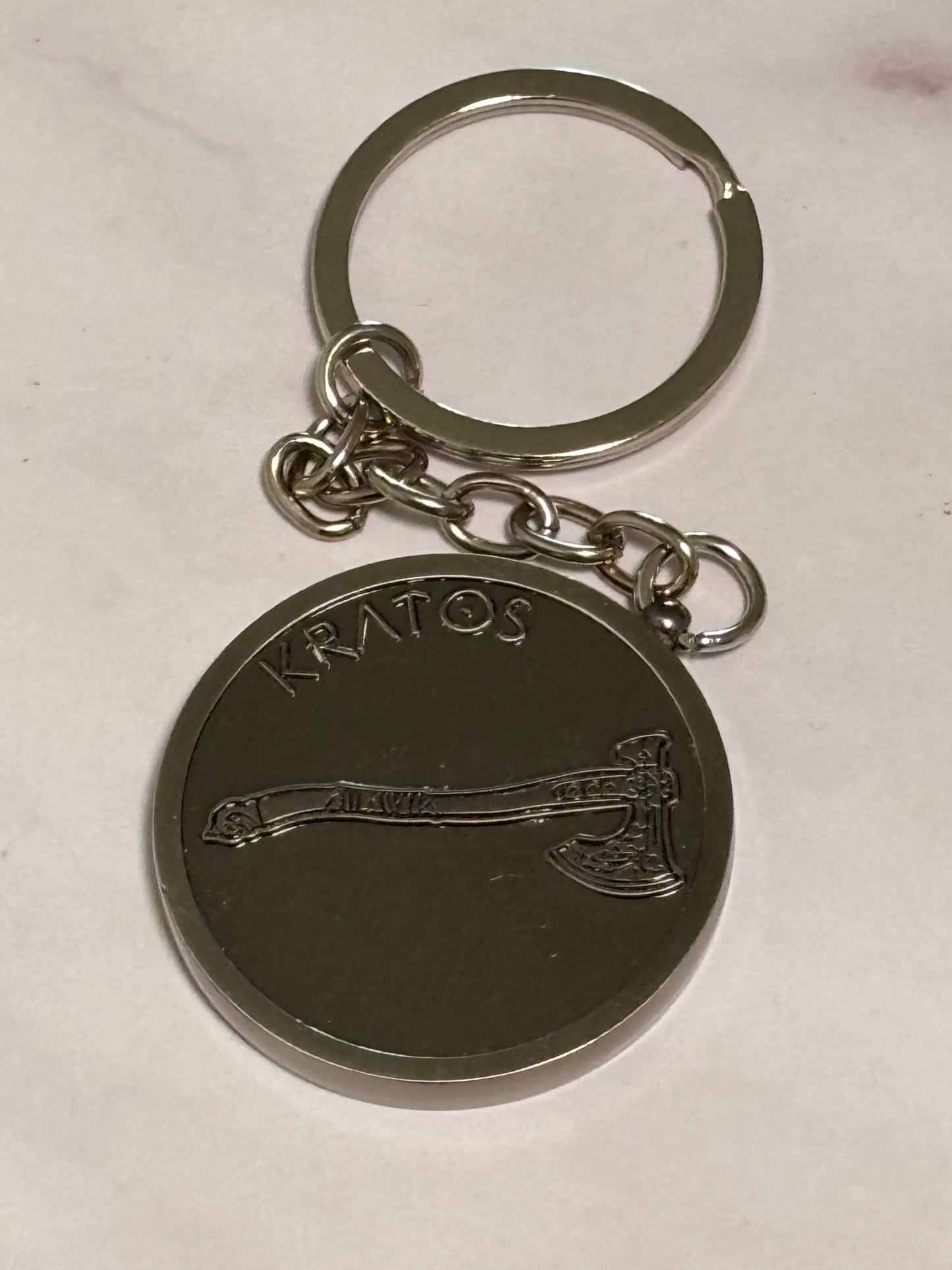 God of War Challenge Coin Kratos Atreus Keychain Loot Crate Limited Edition
