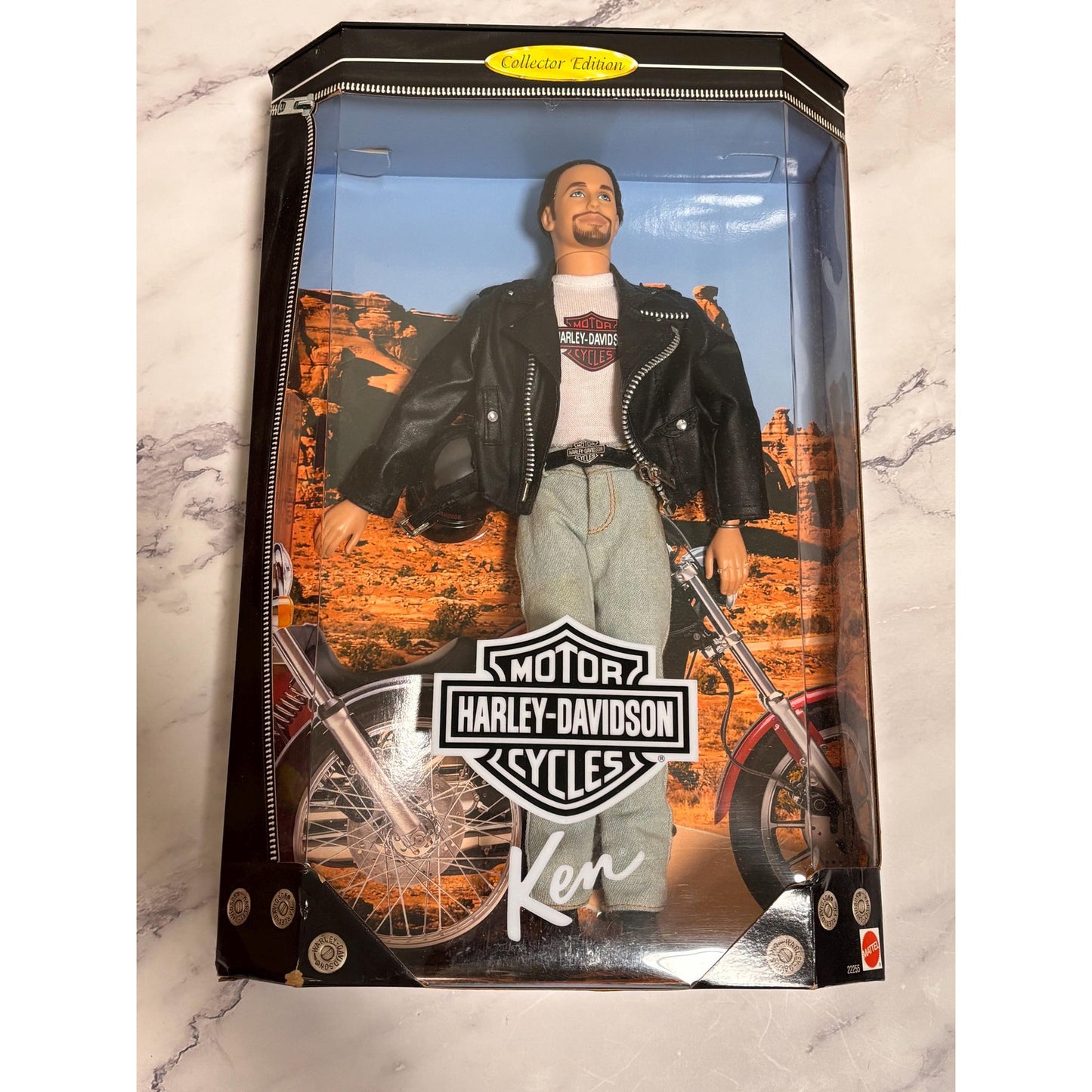 Harley Davidson Biker Ken # 22255 Mattel Barbie 1998 Collector Edition Bike