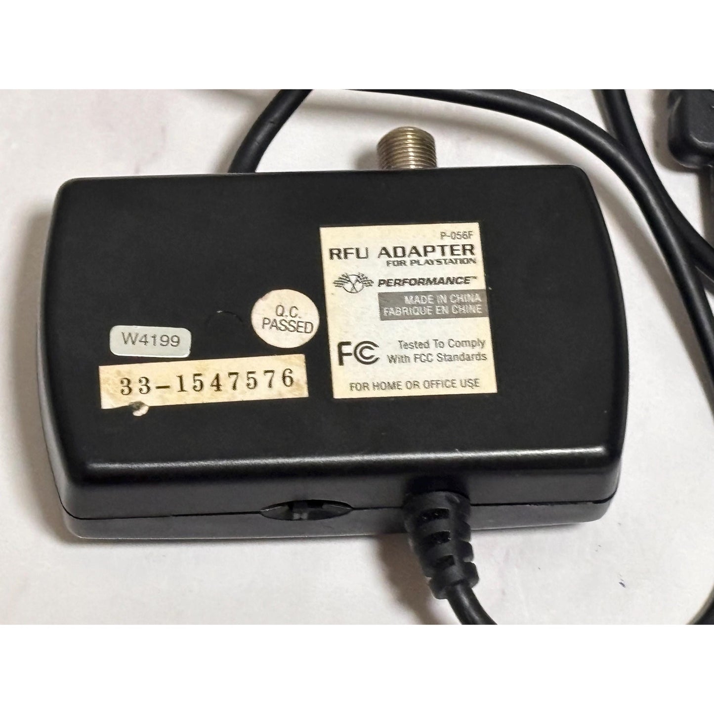 Performance RFU Adapter for Playstation P-056F Sony