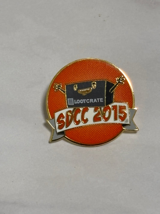 SDCC 2015 Loot Crate Exclusive Pin New San Diego Comic Con
