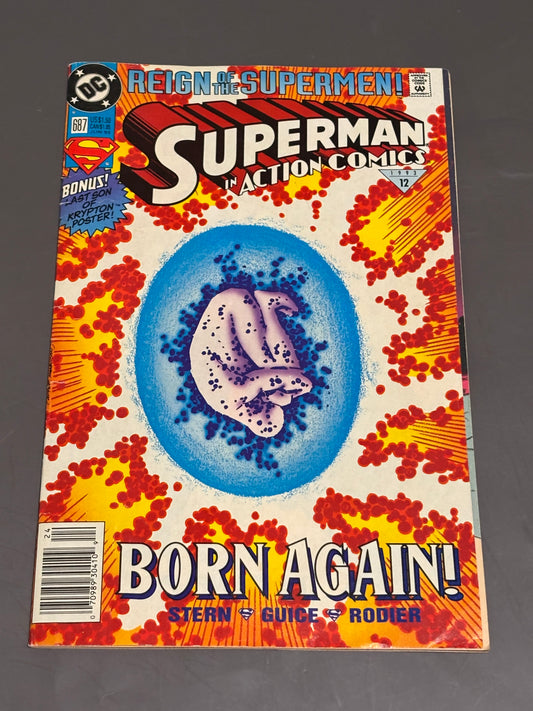 DC Comics Reign the Supermen #687 Superman In Action Comics Born Again 1993