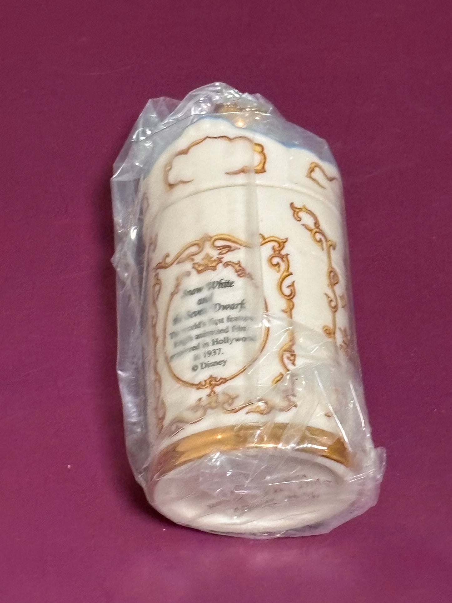 Lenox Walt Disney Spice Jar Snow White Vintage Fine Porcelain 1995