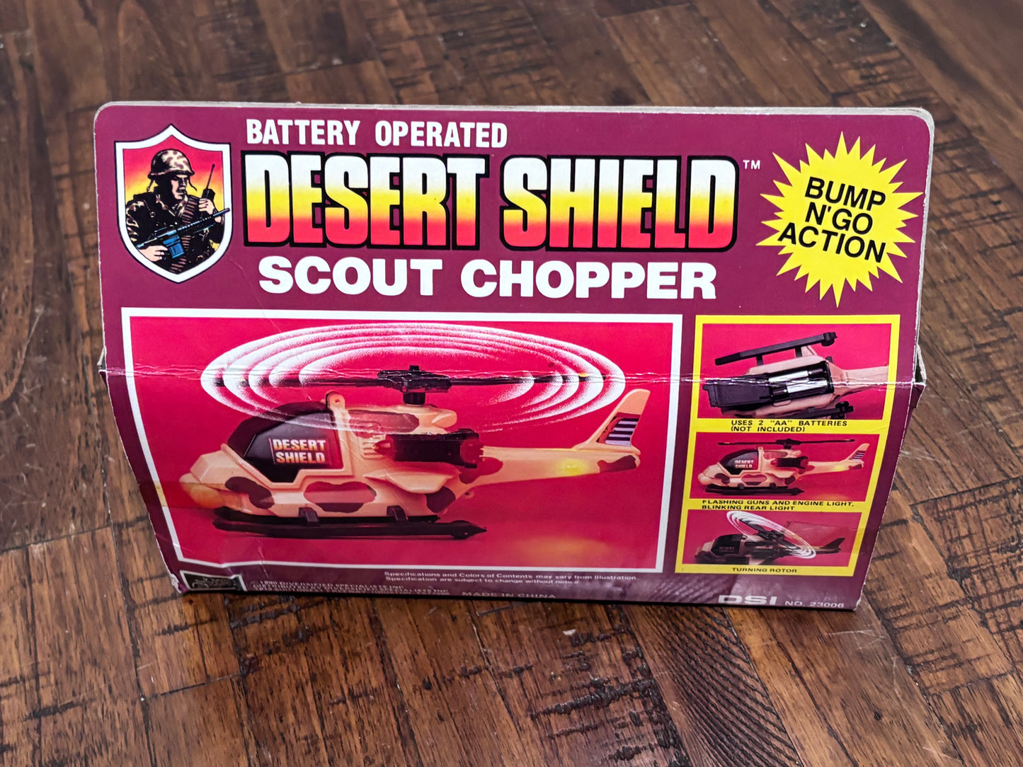 Scout Chopper Desert Shield 1990 Army Military Vintage Toy New