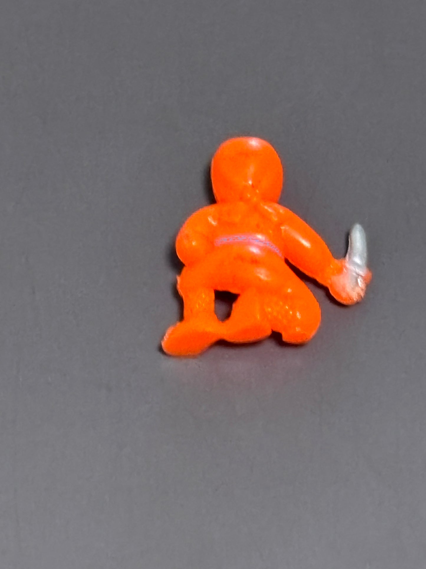 Ninja Mites Mini Orange Figure Ninja Small Toy 1" Martial Asian Sai Vending Machine