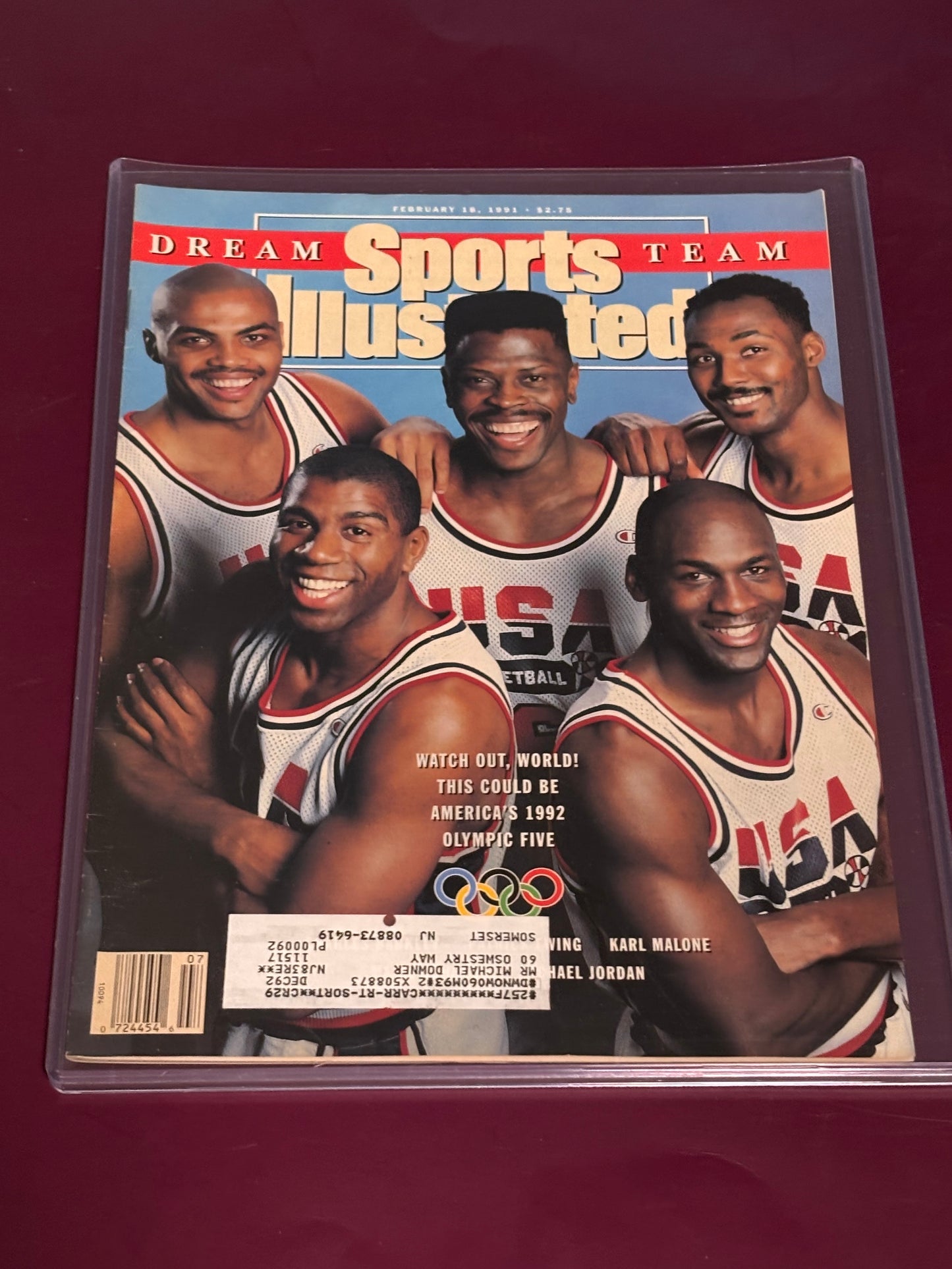 2/18/1991 Sports Illustrated 1992 Olympic Dream Team Basketball Jordan Barkley