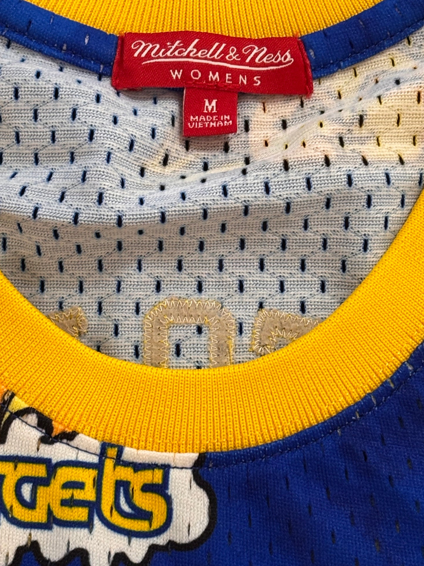 Denver Nuggets #55 Mitchell & Ness NBA Dikembe Mutombo HWC 1991-92 Hardwood Classic Swingman Blue Jersey Womens Medium M NWOT New