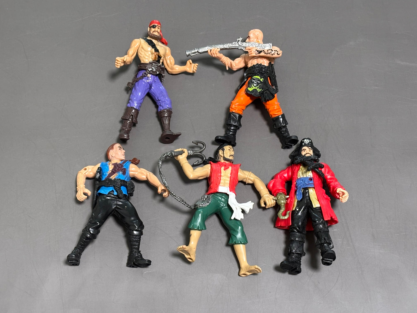 Lot of 7 Chap Mei Pirate Action Figures 4”