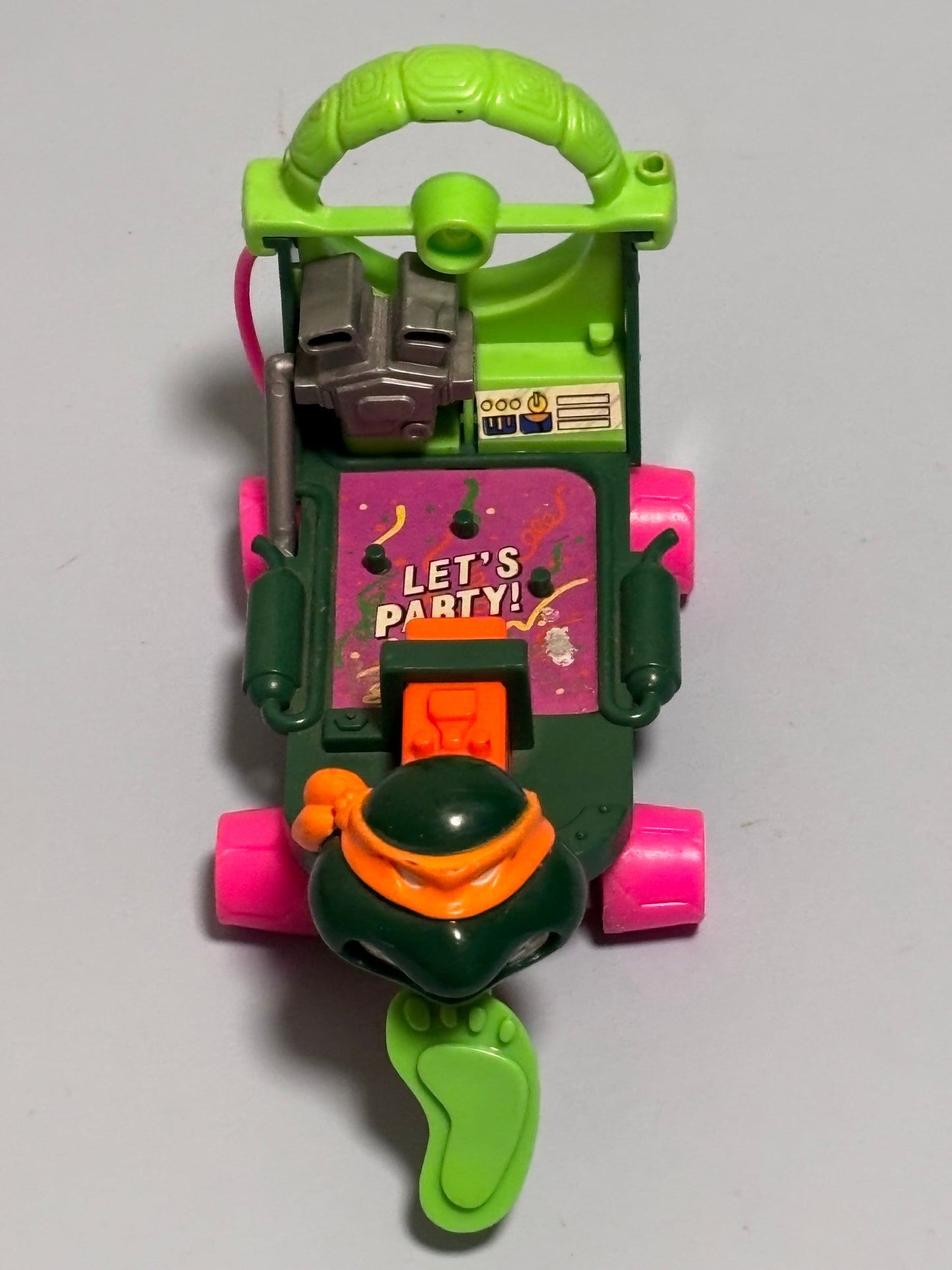 Vintage 1991 TMNT Cheapskate II Skateboard Vehicle Playmates Toys Ninja Turtles