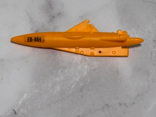 Snow Cat 1985 G.I. Joe ARAH  Vintage Vehicle Weapon Torpedo Missile Bomb Part