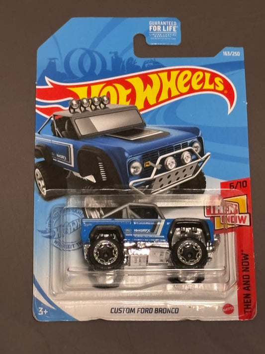 Hot Wheels 2021 Factory Set Then And Now #163 Custom Ford Bronco Blue