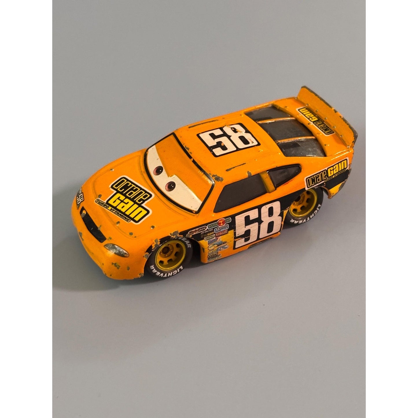 Disney Pixar Cars Movie Exclusive Octane Gain #58 Car Yellow