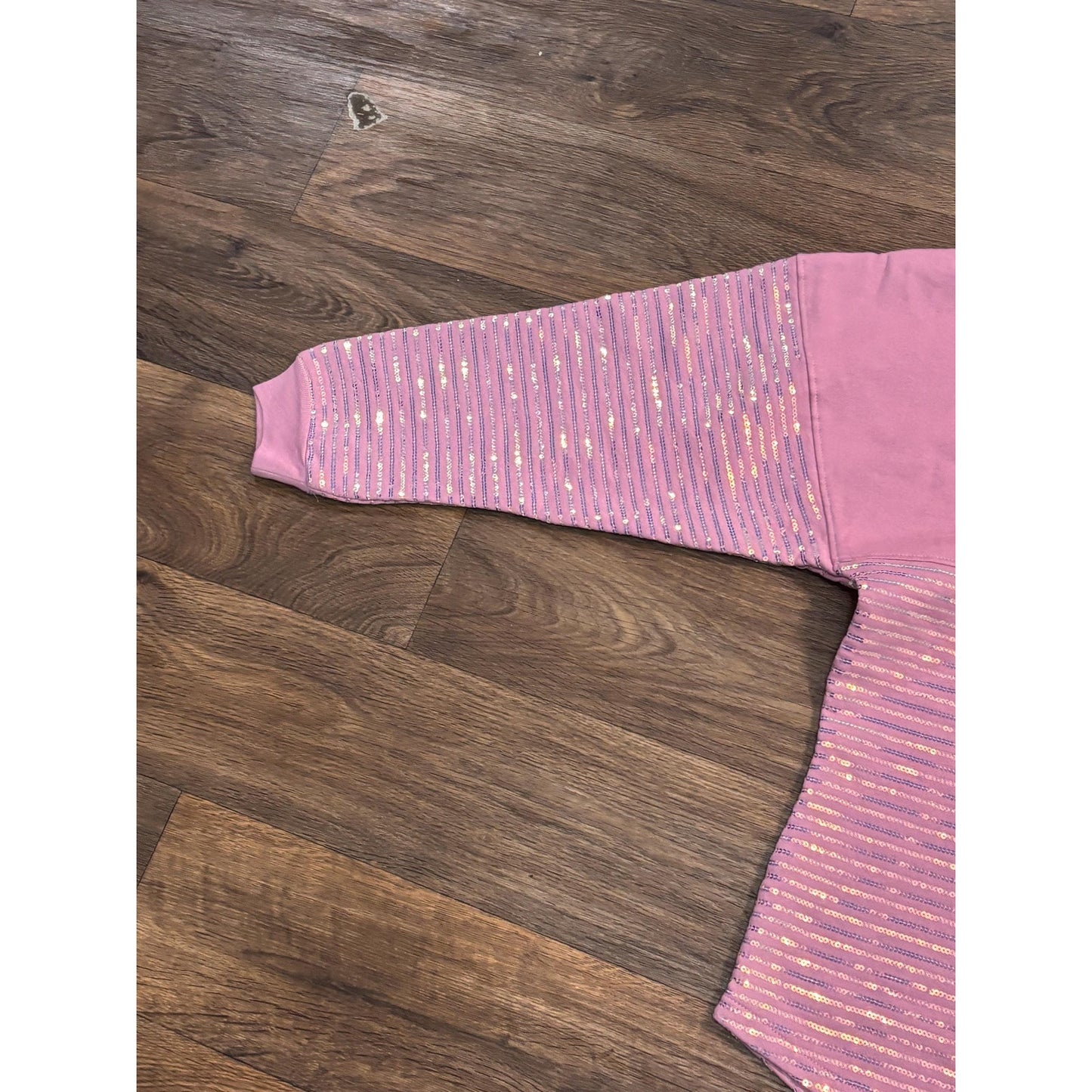 Disney Parks WDW 50th Anniversary Pink Iridescent Sequin Spirit Jersey L Adult
