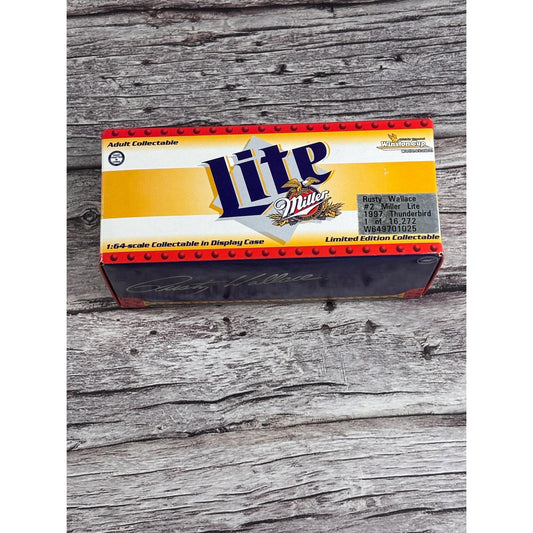 Rusty Wallace #2 Miller Lite 1997 Ford Thunderbird 1:24 scale Action New NASCAR