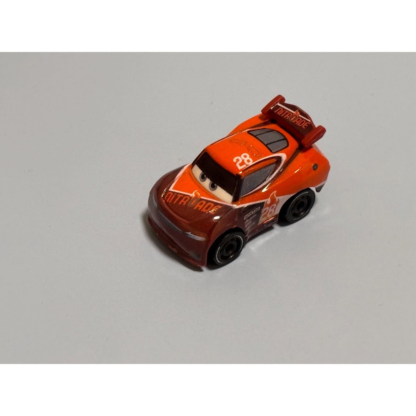 Disney Cars Mini Racers Tim Treadless Nitroade #28 Mattel