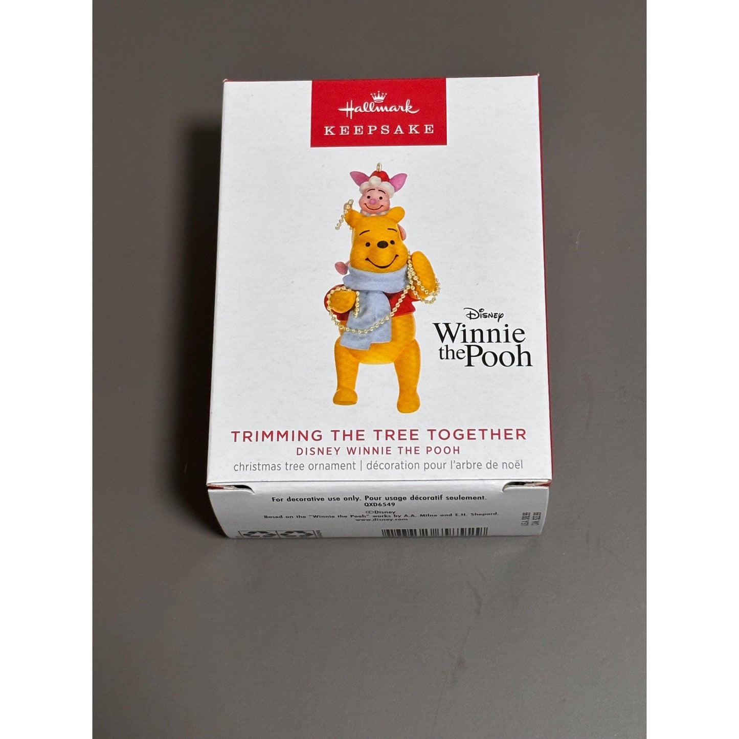 Hallmark Winnie the Pooh Trimming the Tree Together Keepsake Disney 2023