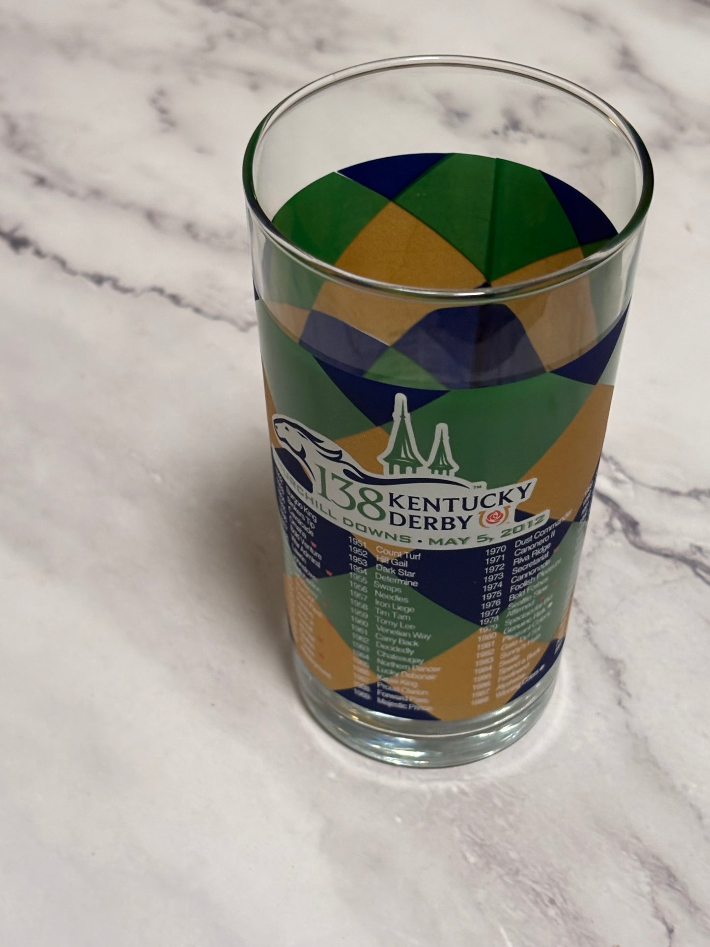 2012 Kentucky Derby Official 138th Churchill Downs Vintage Julep Glass Louisville