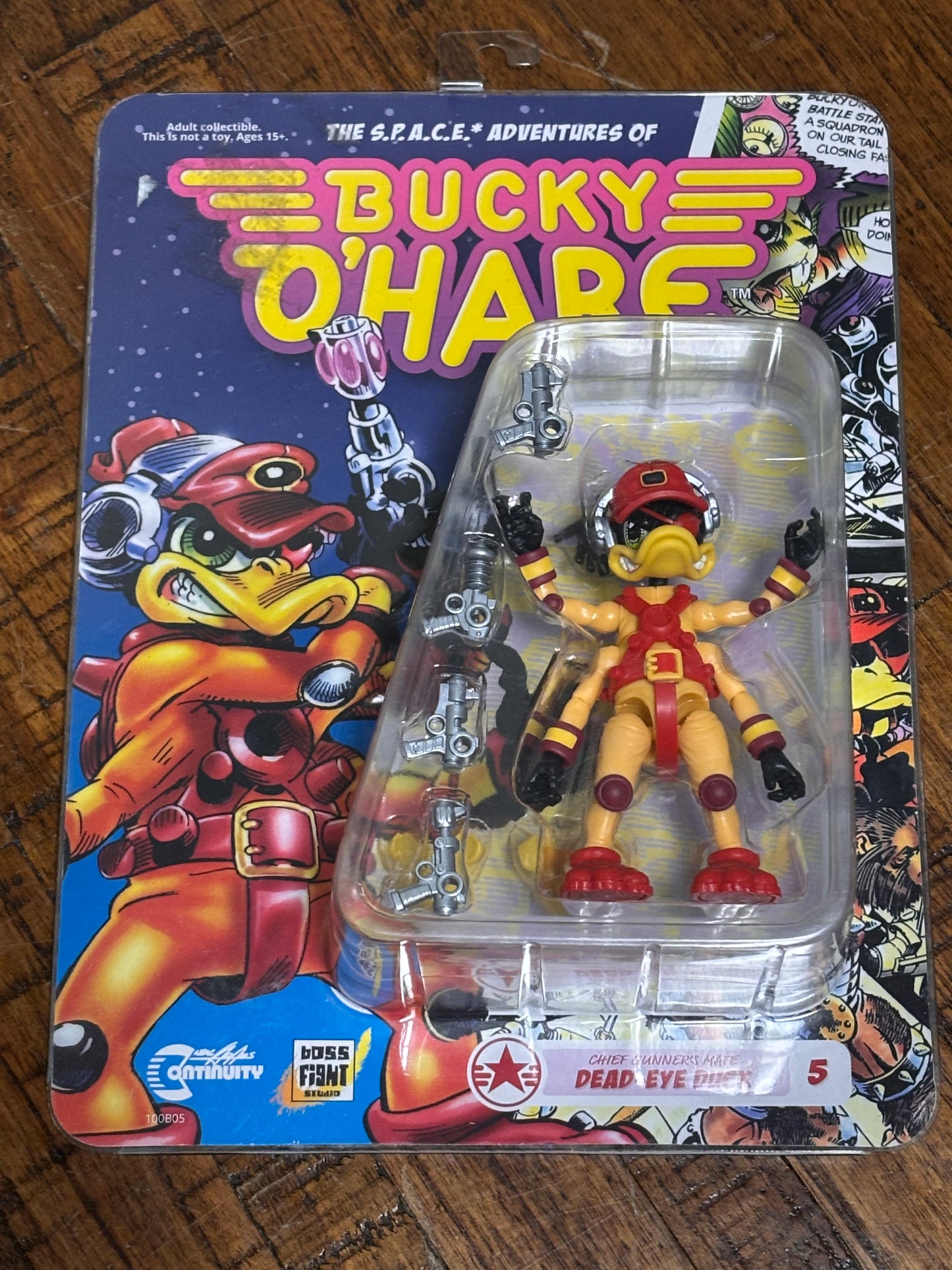 Boss Fight Bucky O'Hare 4.5 In Space Adventure Action Figure 2017 Dead Eye Duck Wave 2 New