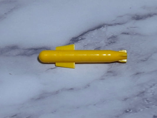 1985 Hasbro GI Joe Cobra Moray Hydrofoil Front Yellow Missile Bomb Vintage