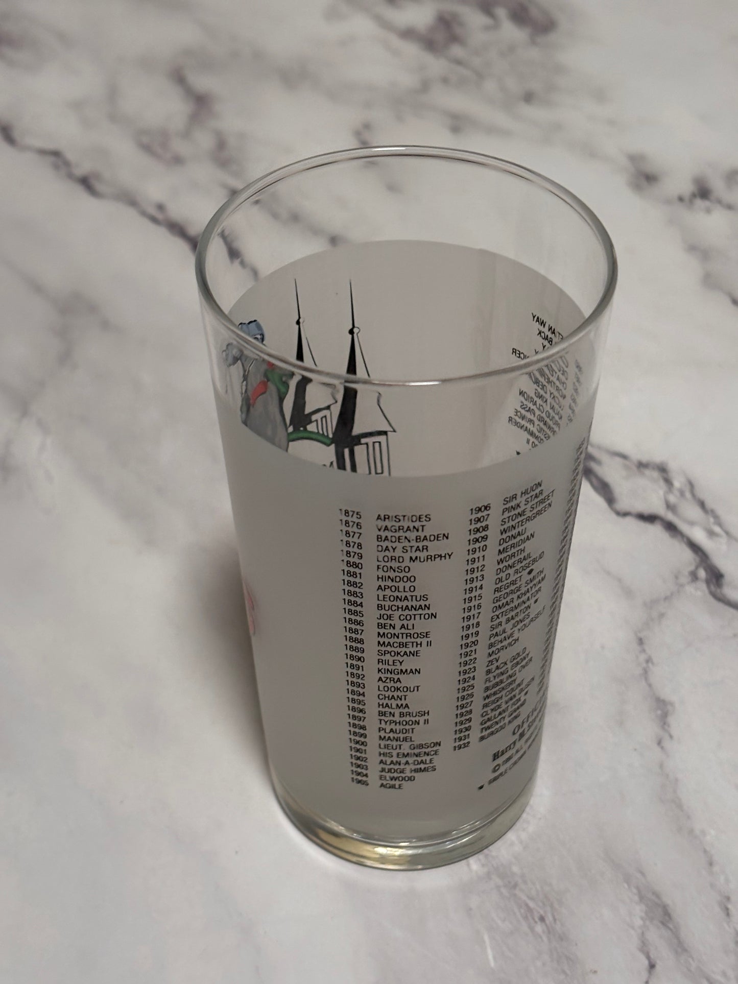 1990 Kentucky Derby Official 116th Churchill Downs Vintage Julep Glass Louisville