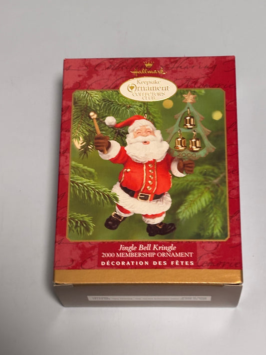 Hallmark Keepsake Ornament Jingle Bell Kringle Membership Christmas Tree 2000