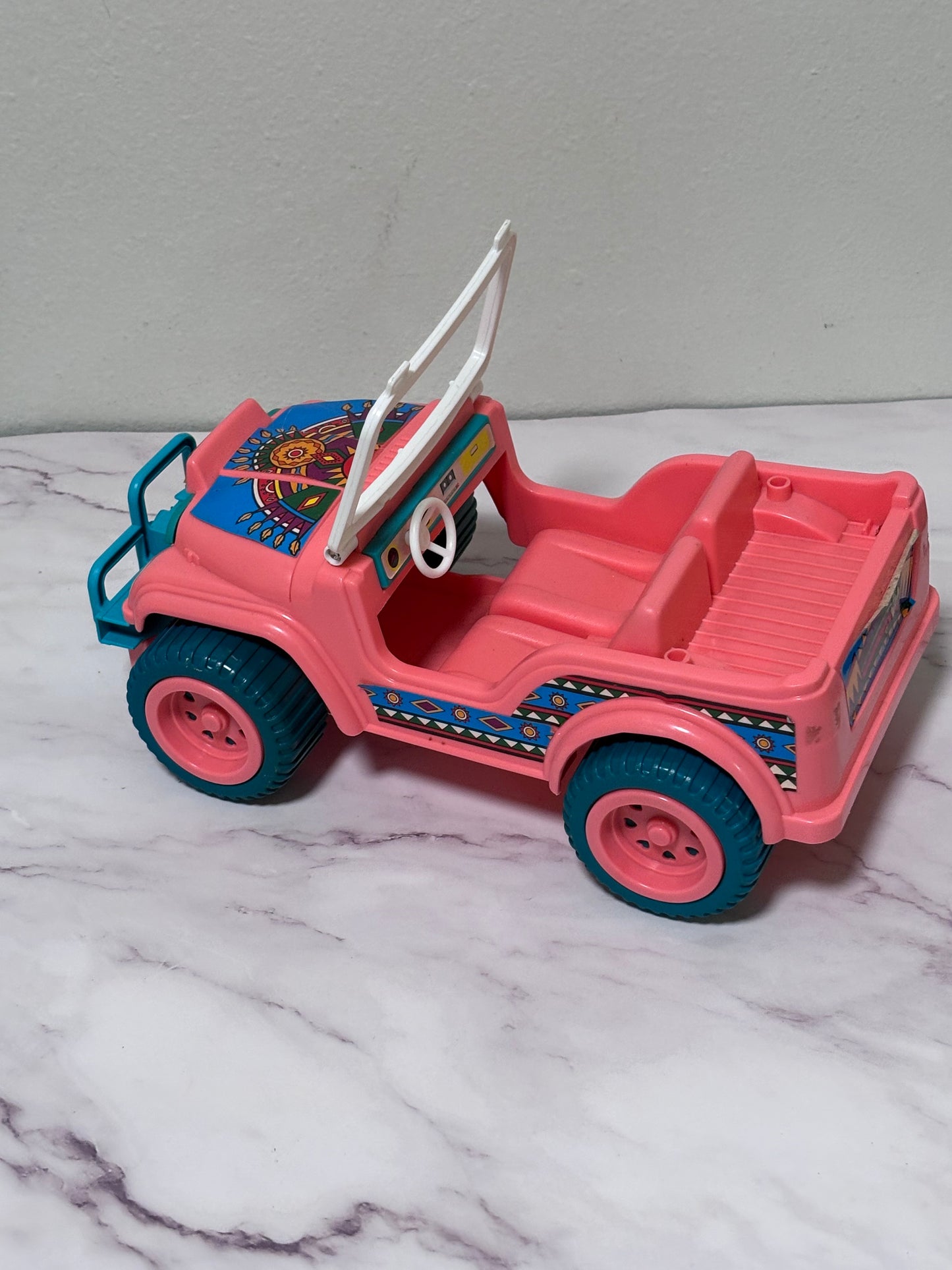 Vintage Barbie Western Fun Desert Rider Jeep Vehicle 1987 Arco Mattel