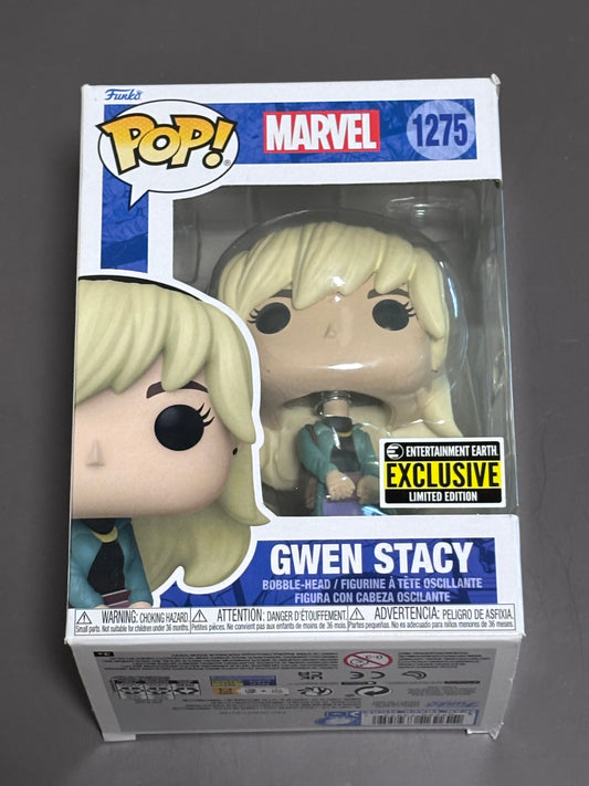 Funko POP Marvel Gwen Stacy #1275 Entertainment Earth Exclusive Vinyl Figure