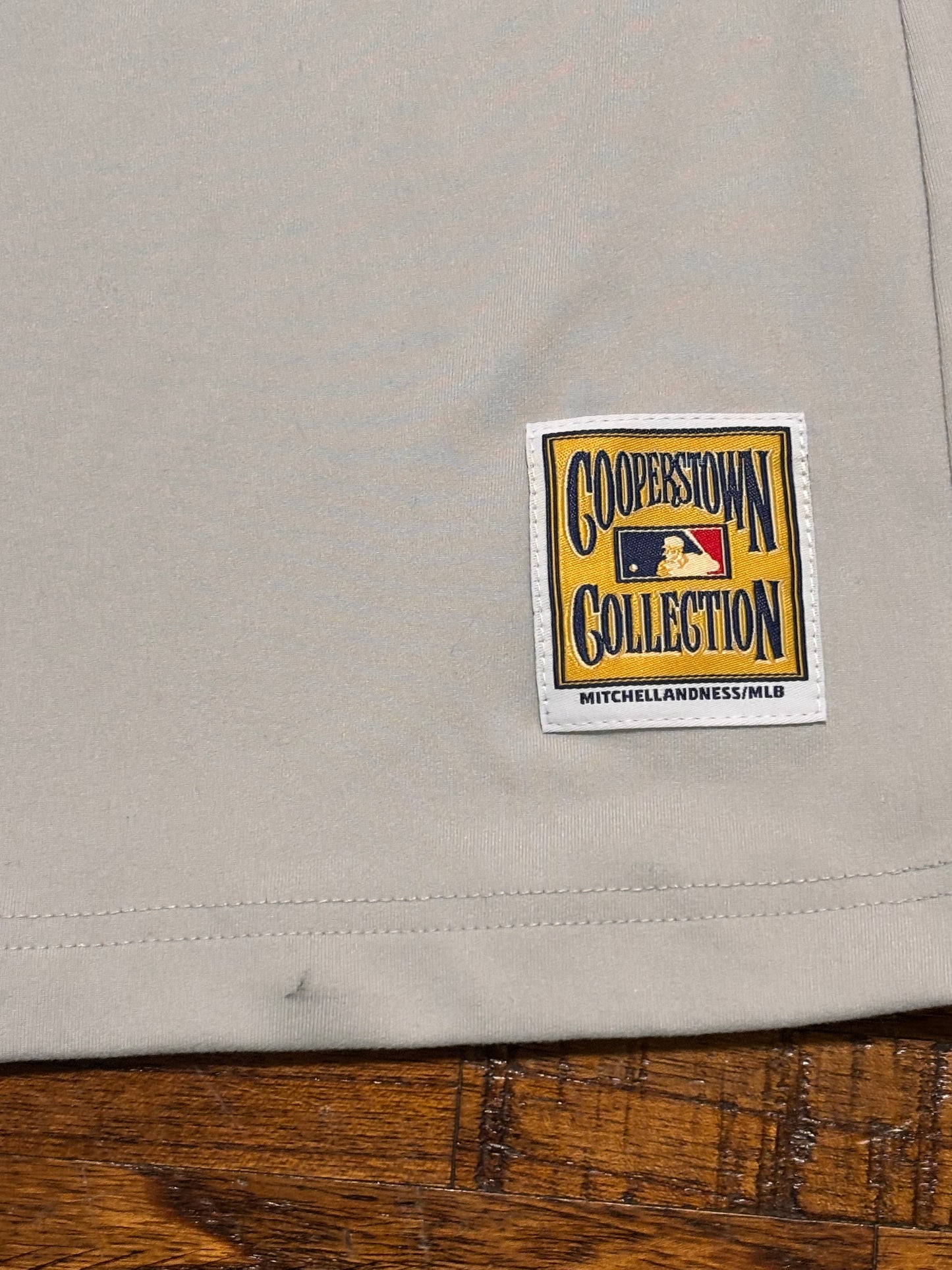 Los Angeles LA Dodgers Mitchell & Ness MLB Baseball Cooperstown Collection Big Face Team Logo Short Sleeve Jersey Dress  White Cream Blue Women’s Medium M New NWOT